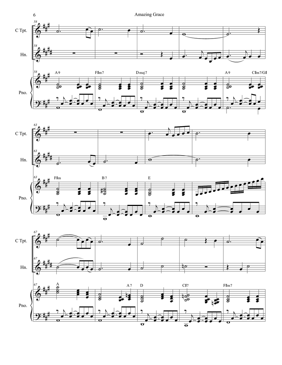 Amazing Grace (with 