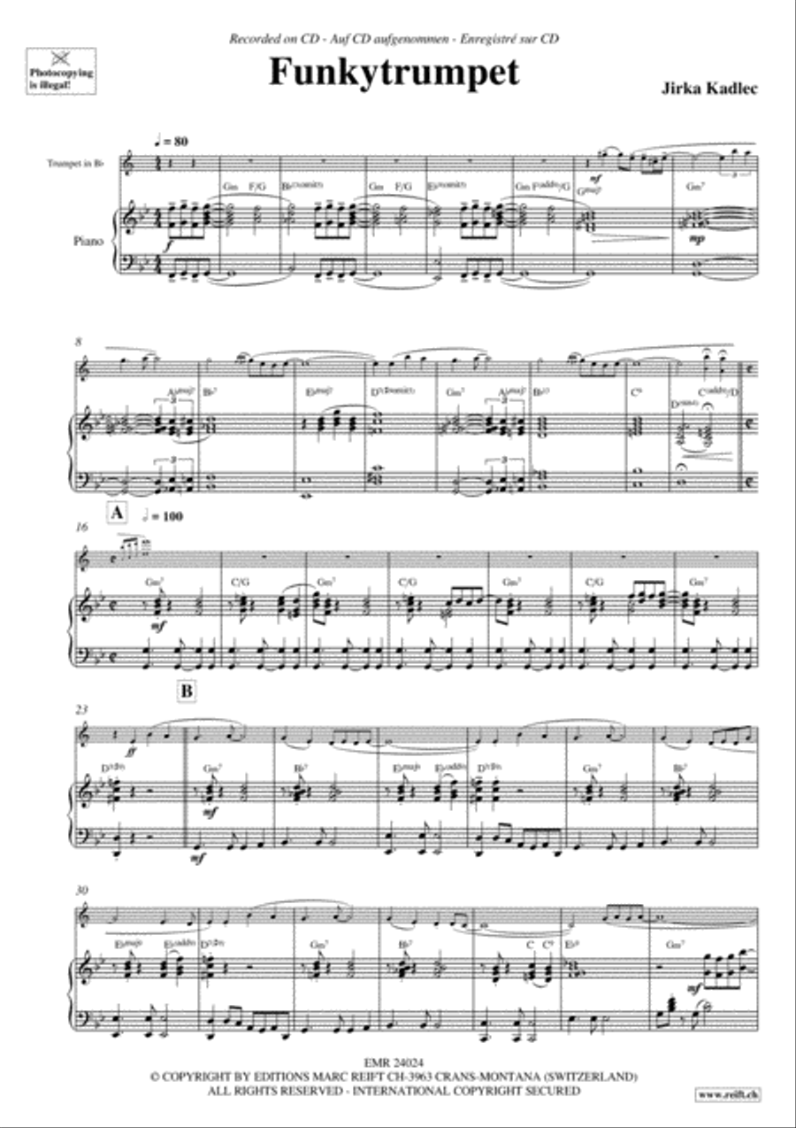 Funkytrumpet Funkytrumpet Trumpet Solo scores gallery preview page 3