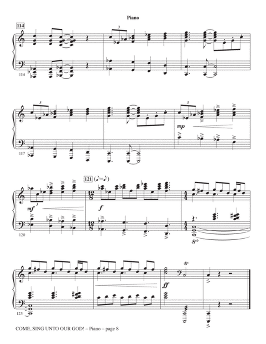 Come, Sing Unto Our God! - Piano
