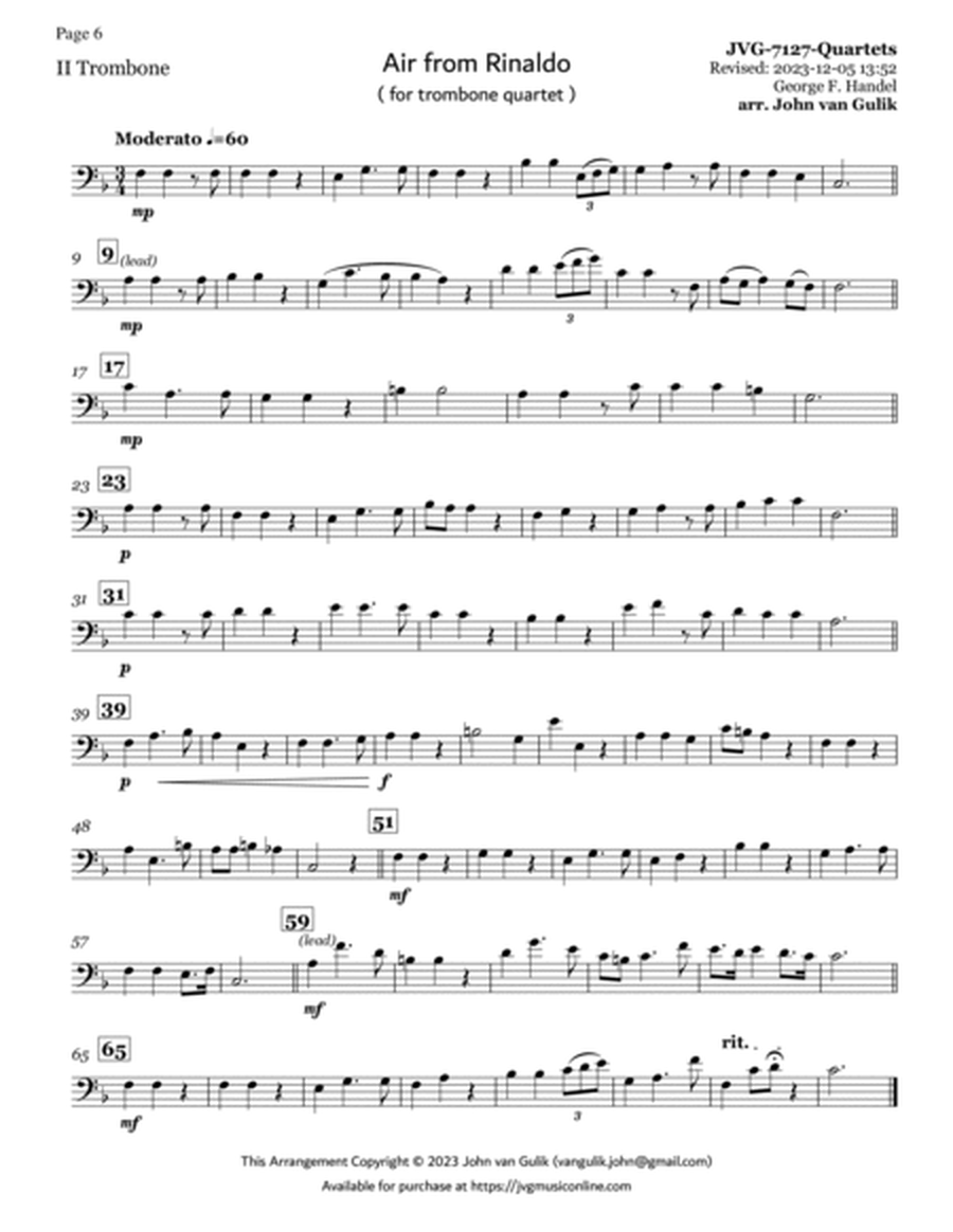 51 Trombone Quartets - Part 2 Bass Clef