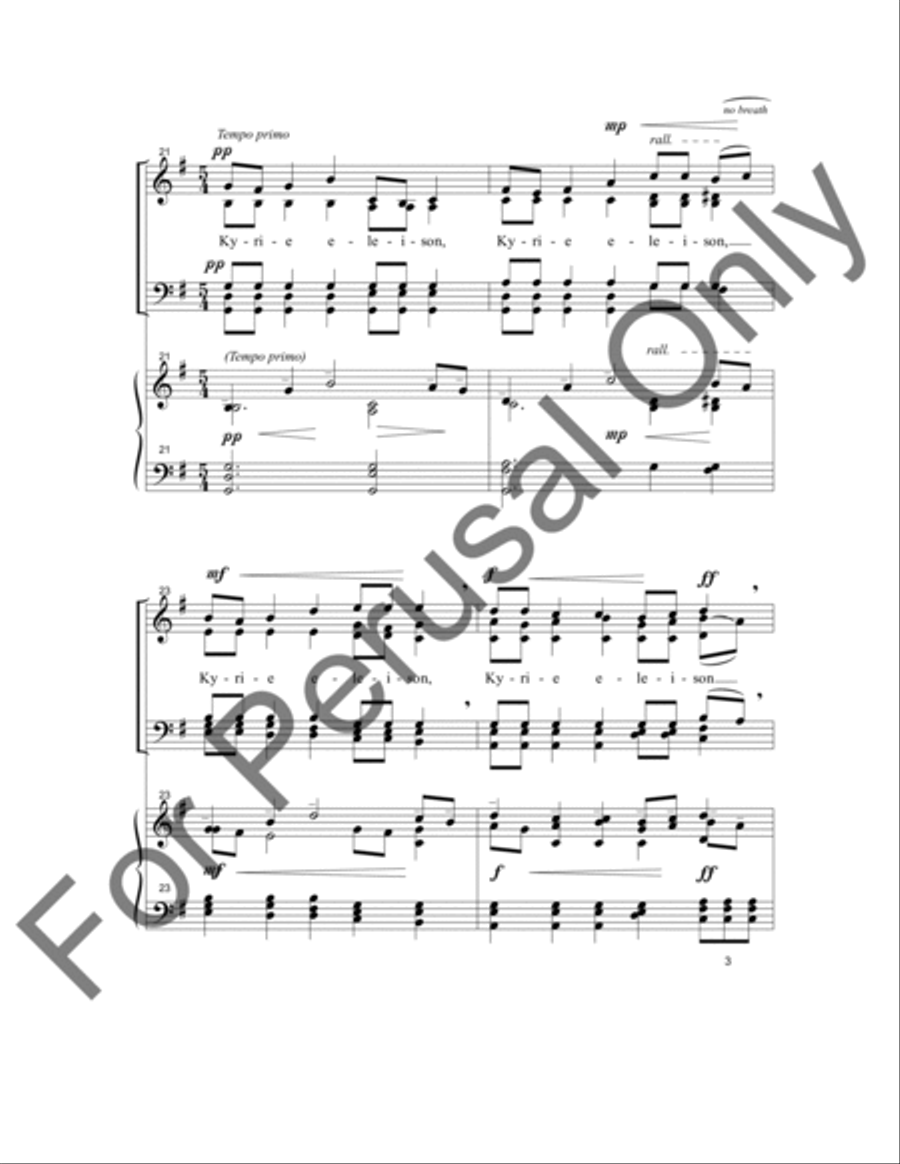 Kyrie Eleison Kyrie Eleison 4-Part scores gallery preview page 7