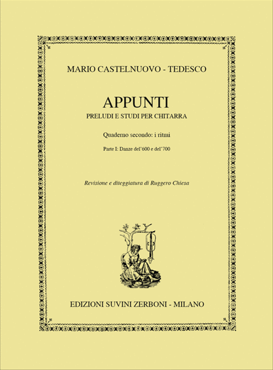 Appunti 2 Danze Del Seicento Classical Guitar scores gallery preview page 1