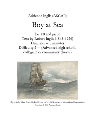 Boy at Sea for TB and piano