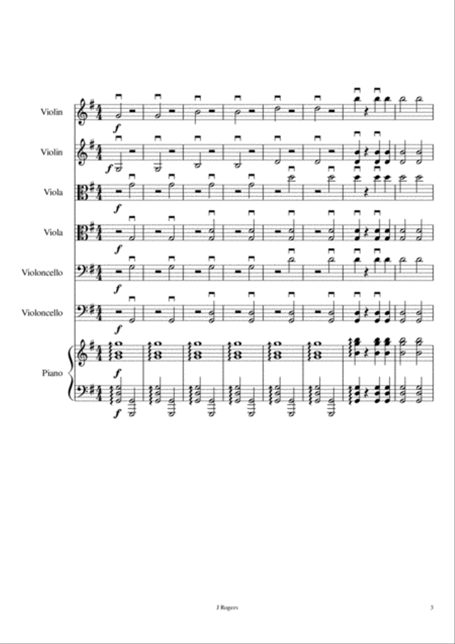 Down Bow Dance Down Bow Dance String Duet scores gallery preview page 3