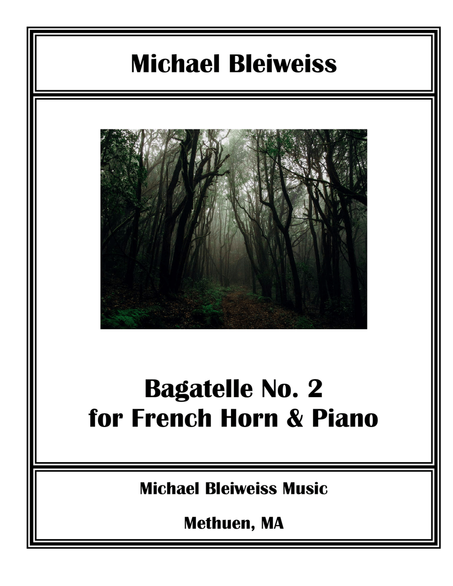Bagatelle No. 2 for French Horn & Piano Chamber Music scores gallery preview page 1