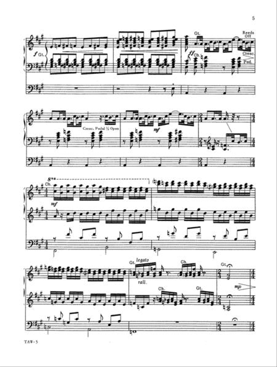 Ted Alan Worth in Concert Organ Solo scores gallery preview page 5