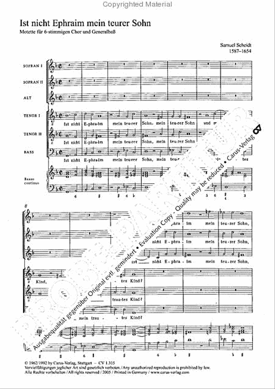 Ist nicht Ephraim mein teurer Sohn? SSA scores gallery preview page 3