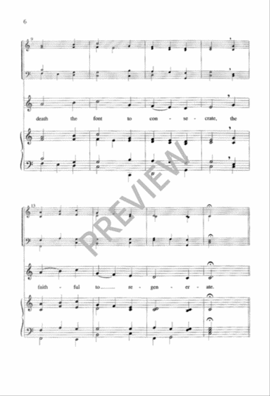 From God the Father, Virgin-Born 4-Part scores gallery preview page 7