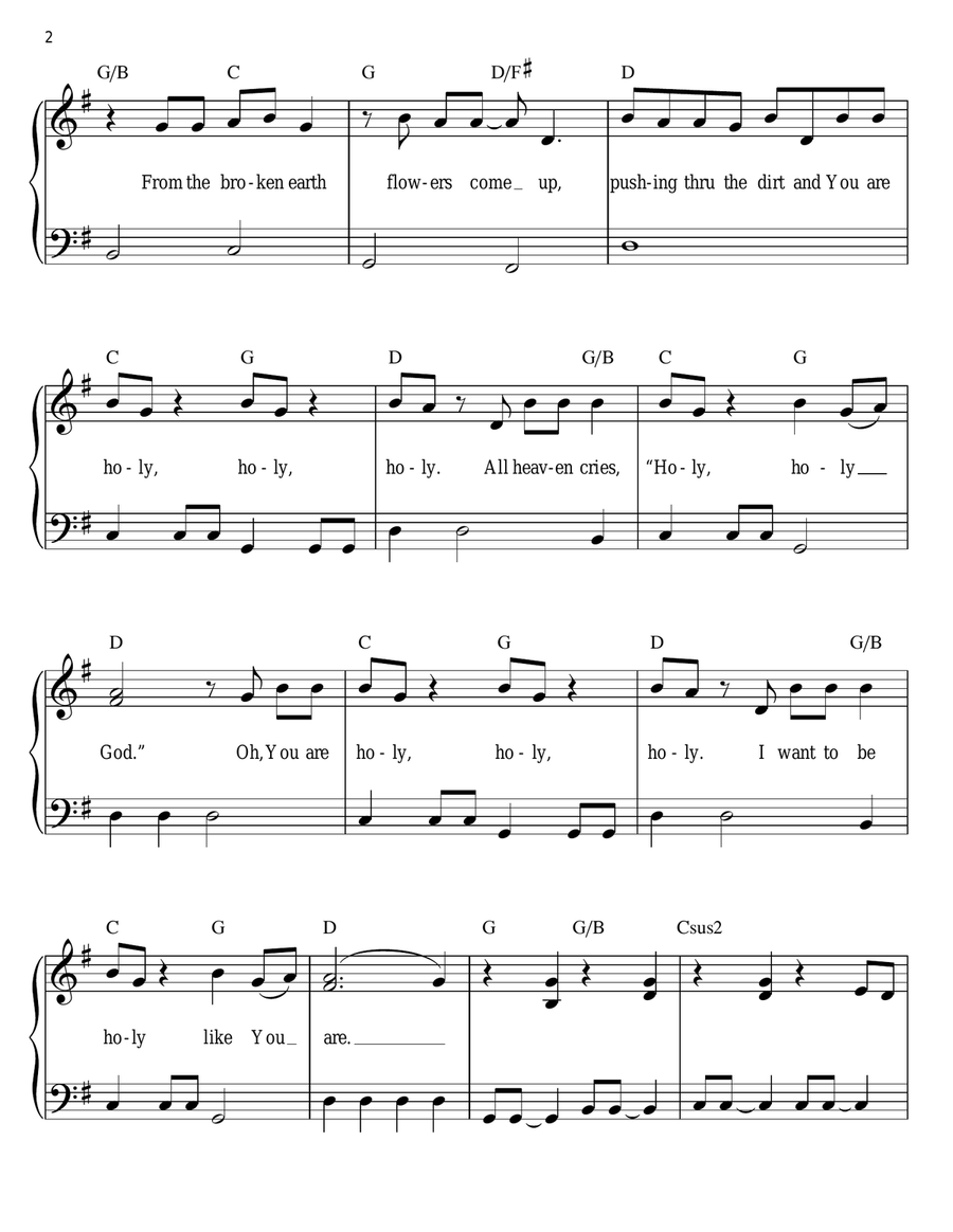 Wholly Yours Easy Piano scores gallery preview page 2