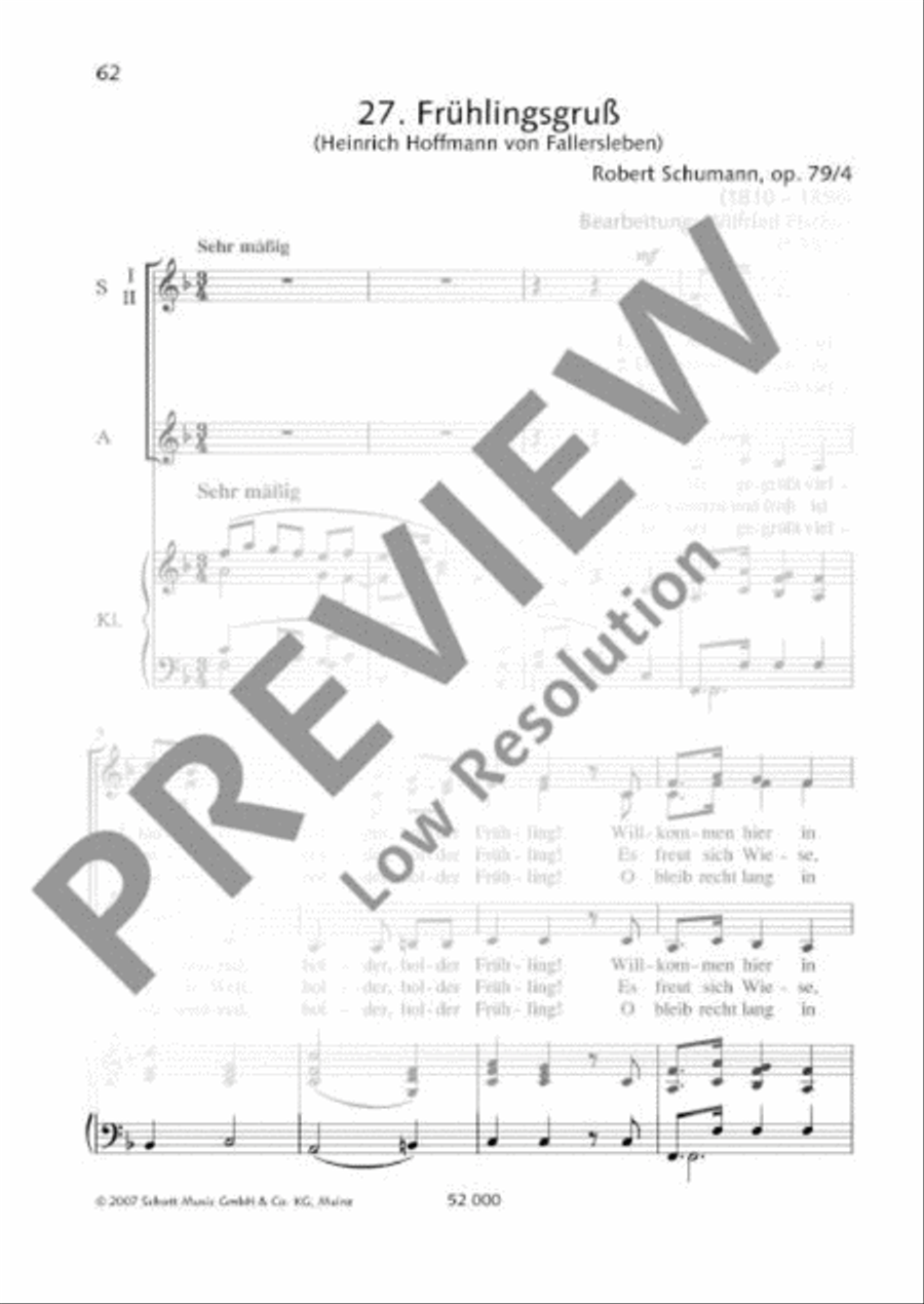 Frühlingsgruß SSA scores gallery preview page 2