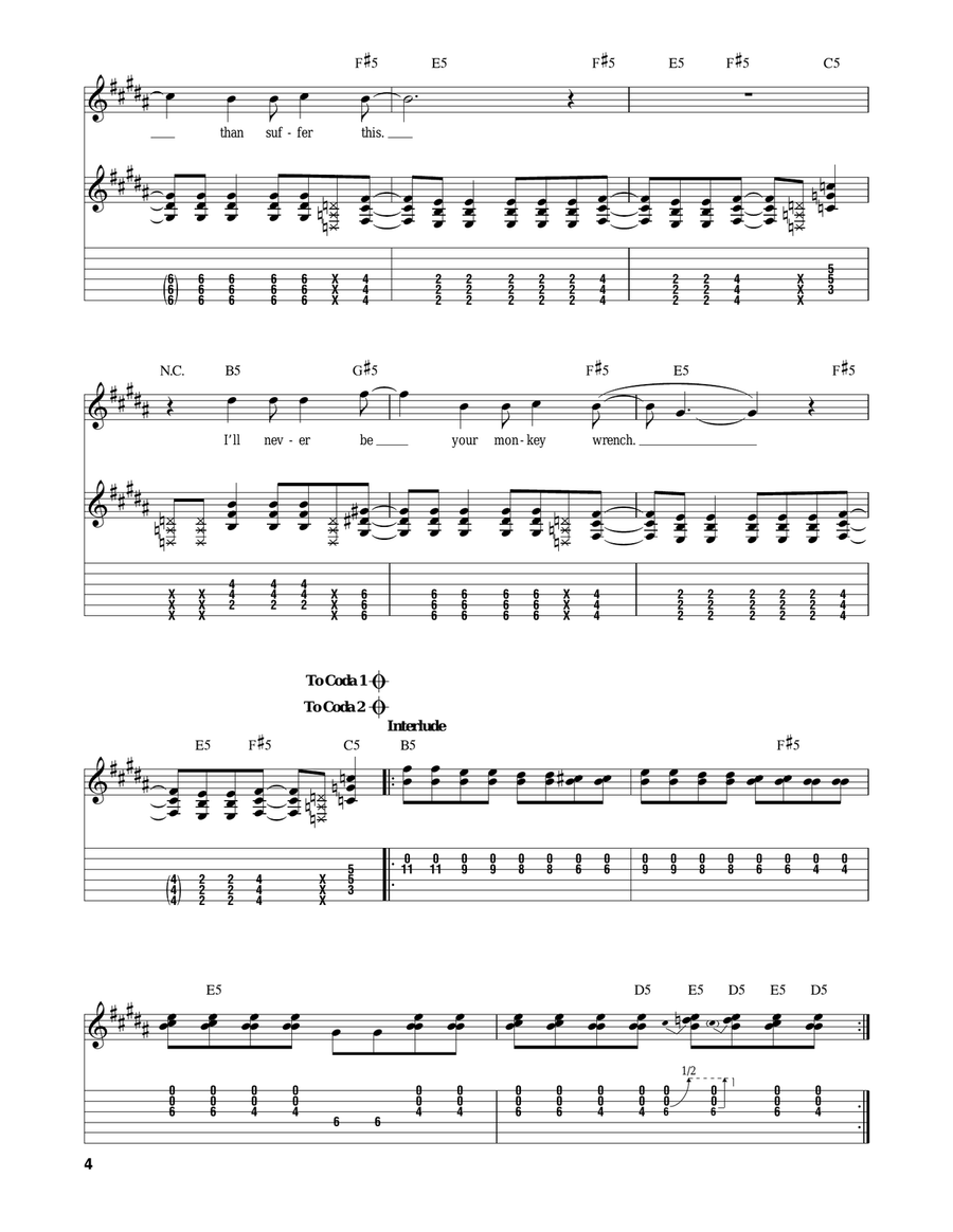 Monkey Wrench Acoustic Guitar scores gallery preview page 4