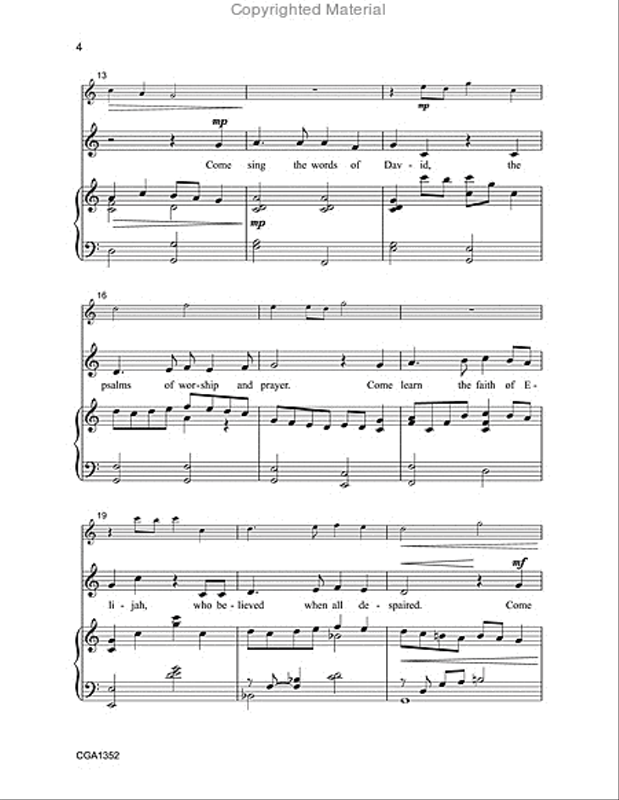 Sing for Joy, Sing Together 2-Part scores gallery preview page 4