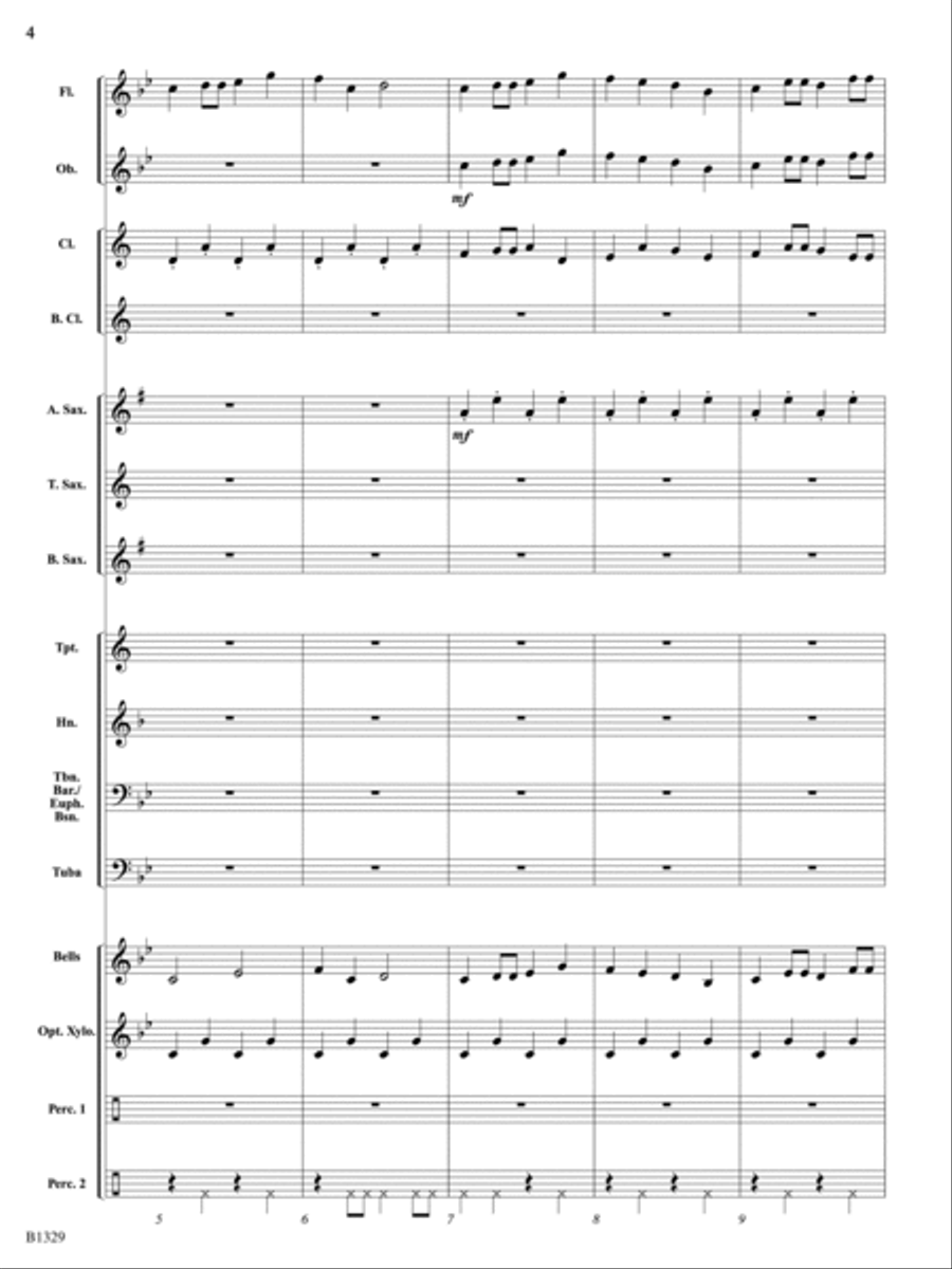 Midnight Madness (from Midnight Suite): Score Concert Band scores gallery preview page 4