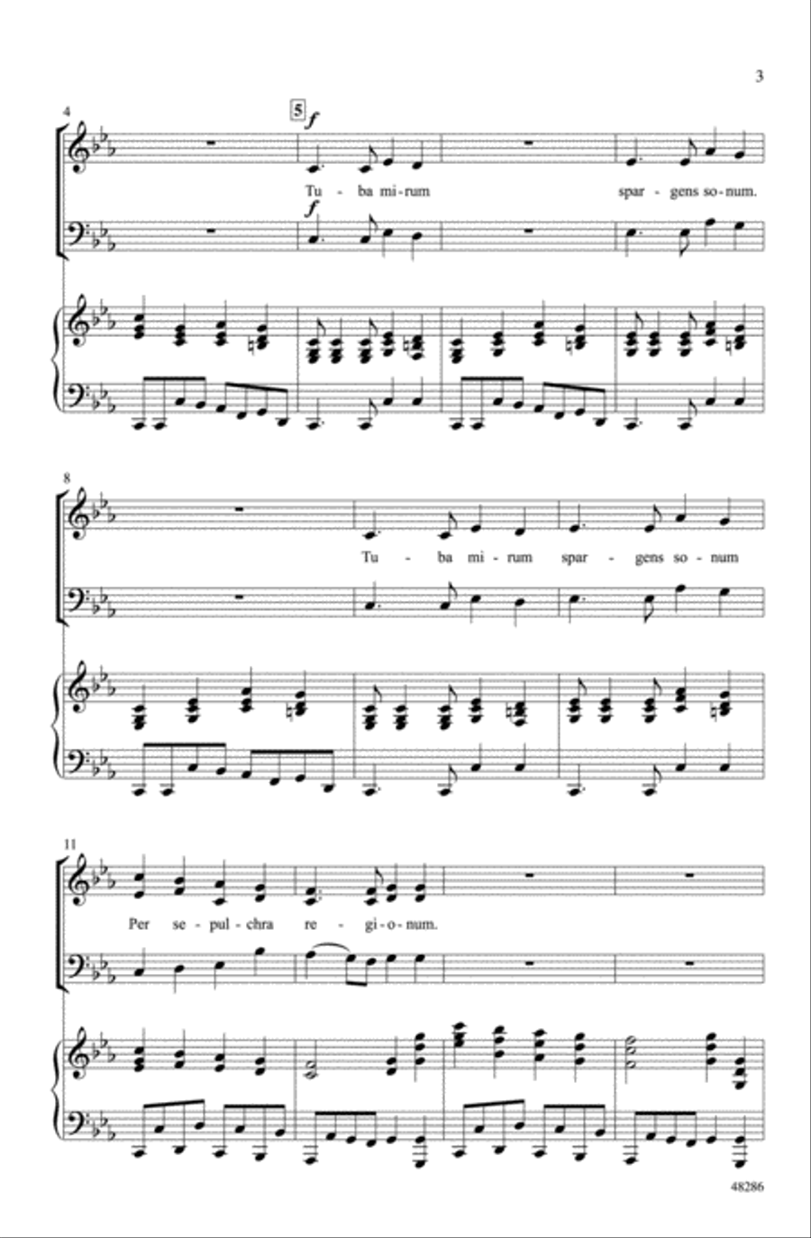 Tuba Mirum Choir scores gallery preview page 2