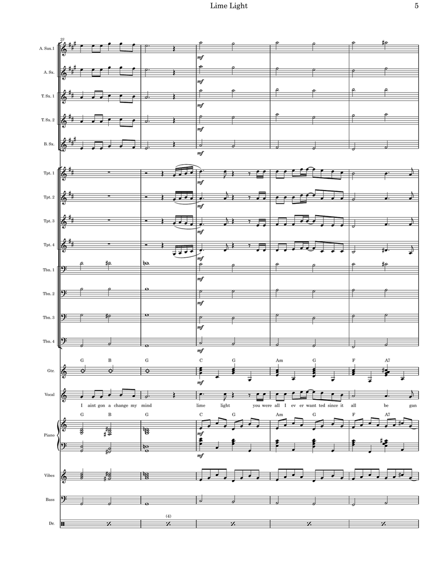 Limelight Jazz Ensemble scores gallery preview page 5