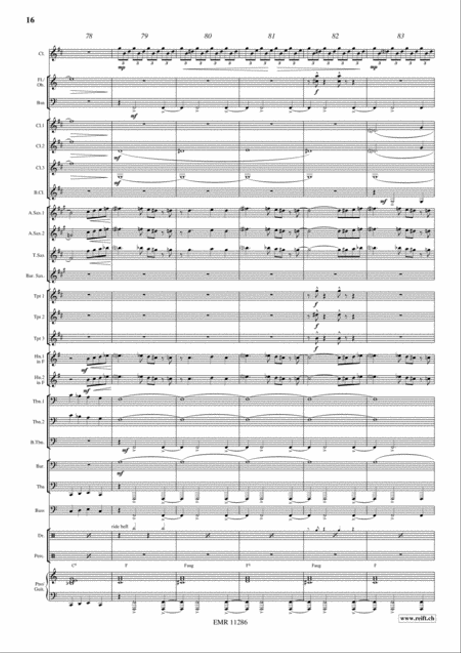 Swingair Bumble Bee Swingair Bumble Bee Concert Band scores gallery preview page 17