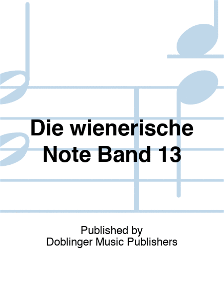 Die wienerische Note Band 13 Piano, Vocal, Guitar scores gallery preview page 1