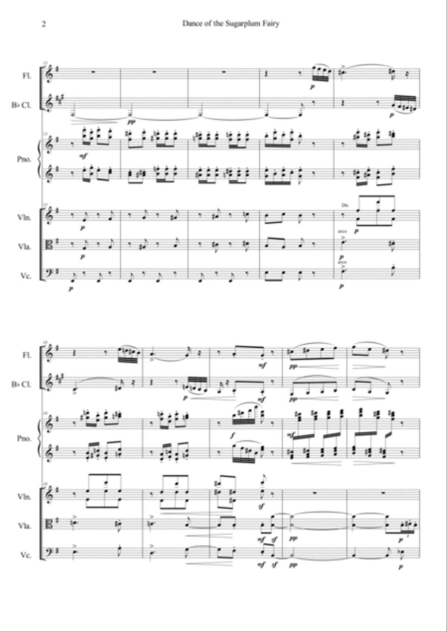Nutcracker Op.71a - Dance Of The Sugarplum Fairy Orchestra scores gallery preview page 2