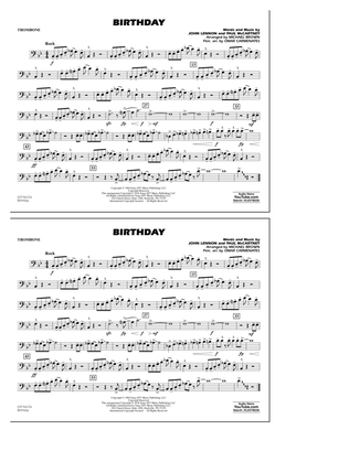 Book cover for Birthday - Trombone