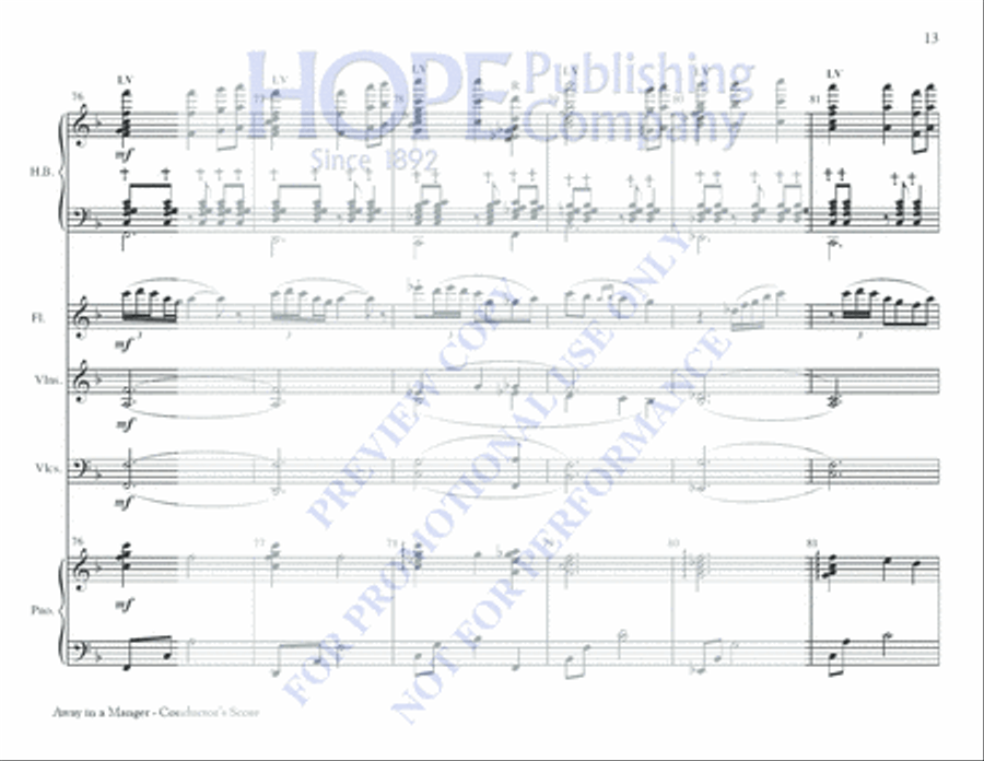 Away in a Manger Away in a Manger 5-Octaves scores gallery preview page 13