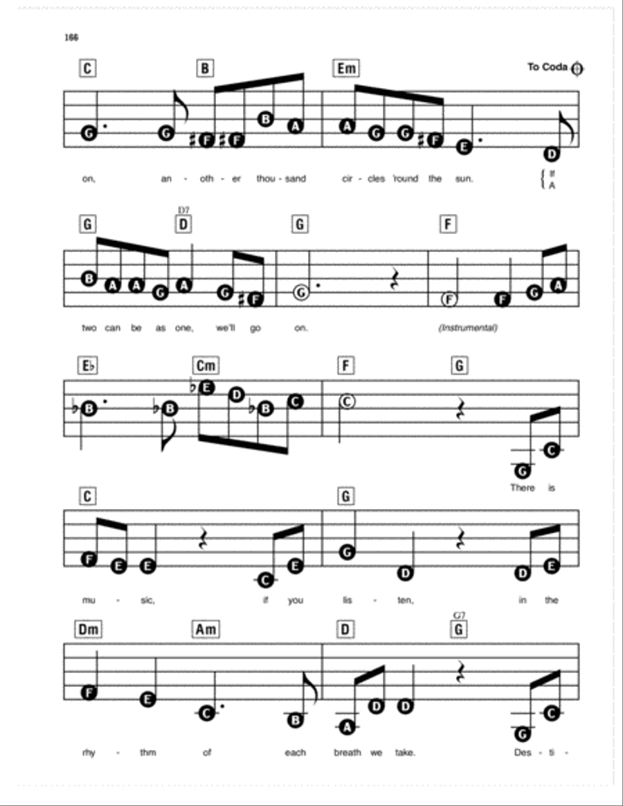 Promise (from Millennium Celebration at Epcot) Electronic Keyboard scores gallery preview page 3