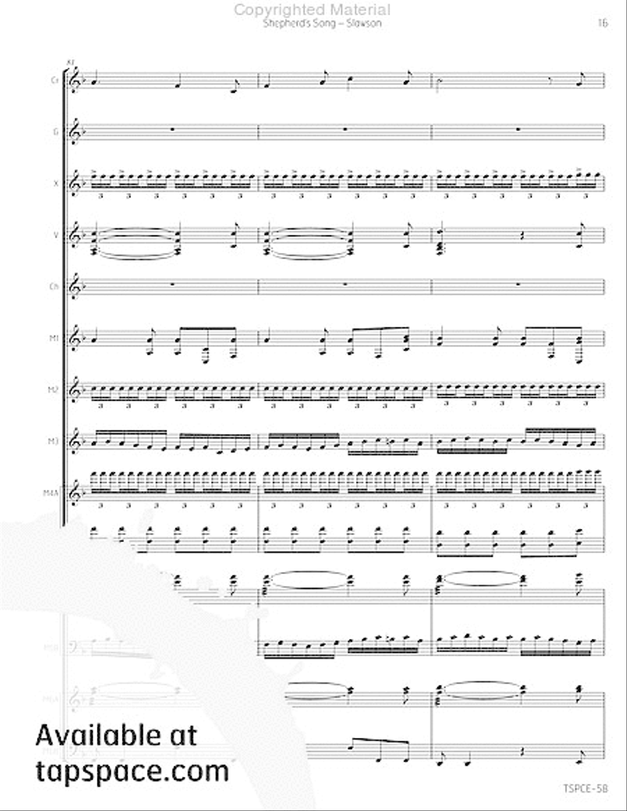Shepherd's Song Percussion Ensemble scores gallery preview page 20