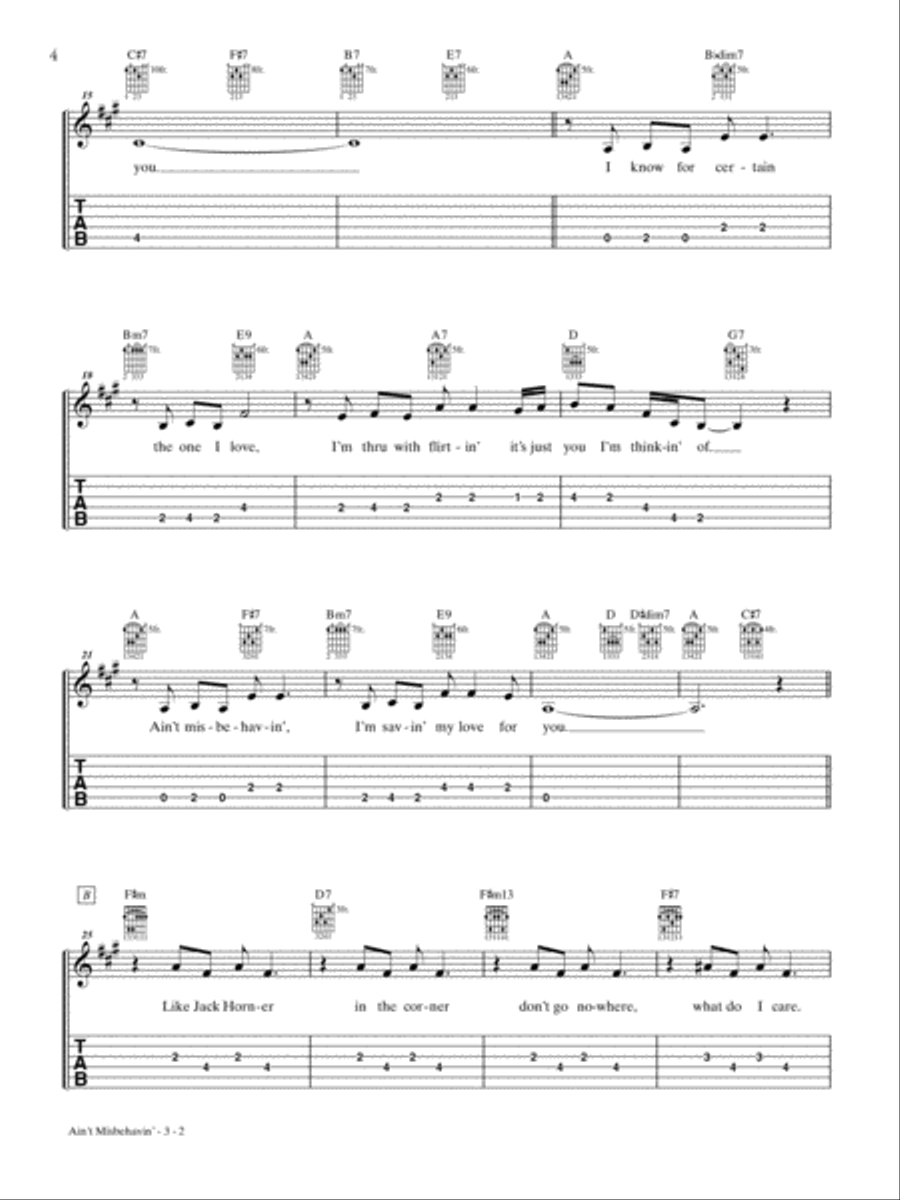 Just for Fun -- Swing Jazz Guitar Electric Guitar scores gallery preview page 5