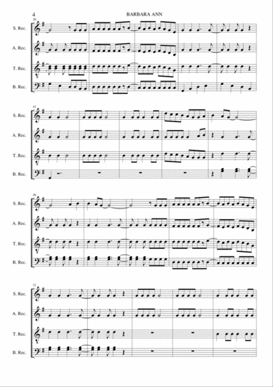Barbara Ann Small Ensemble scores gallery preview page 4