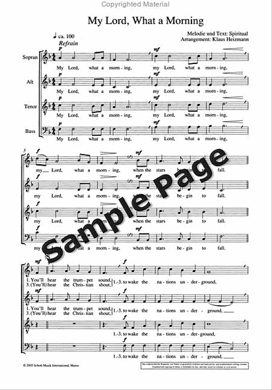 Spirituals And Gospels,4 Ch.sc 4-Part scores gallery preview page 7