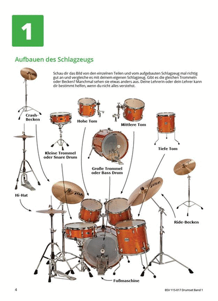 Gemeinsam Lernen & Spielen 1 Drumset