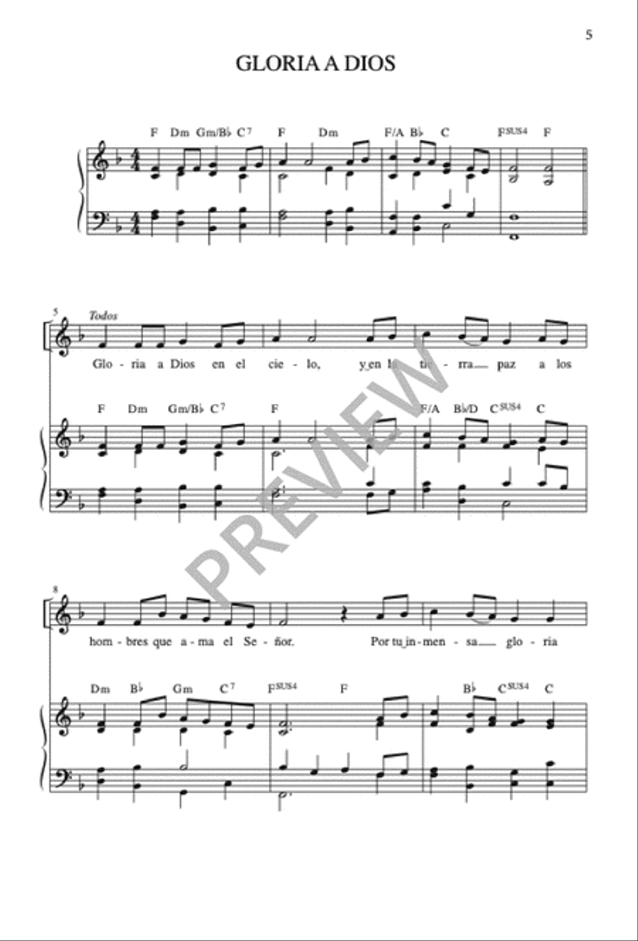 Misa al Sagrado Corazón de Jesús Unison Choir scores gallery preview page 7