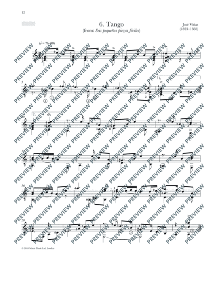 Romantic Guitar Anthology Classical Guitar scores gallery preview page 13