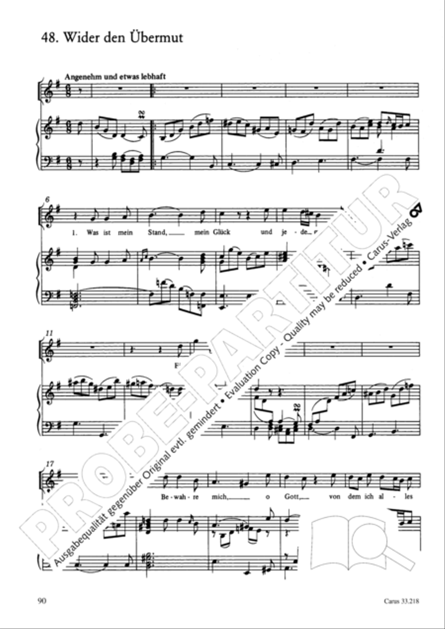 Geistliche Oden und Lieder (Gellert) Collection / Songbook scores gallery preview page 85