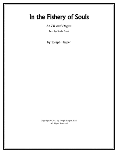In the Fishery of Souls (SATB with organ) image number null