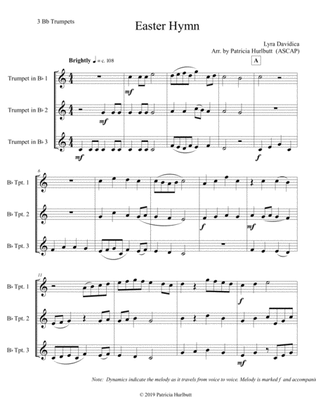 Easter Hymn for Trumpet Trio