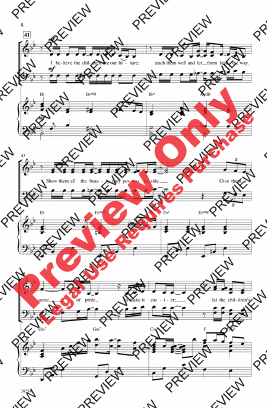The Greatest Love of All The Greatest Love of All 4-Part scores gallery preview page 8