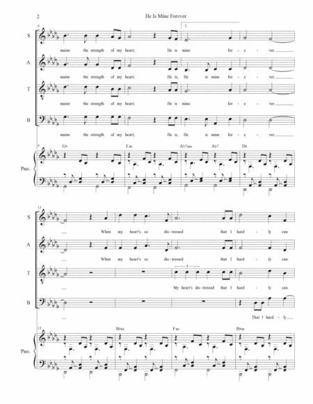 He Is Mine Forever (SATB) image number null