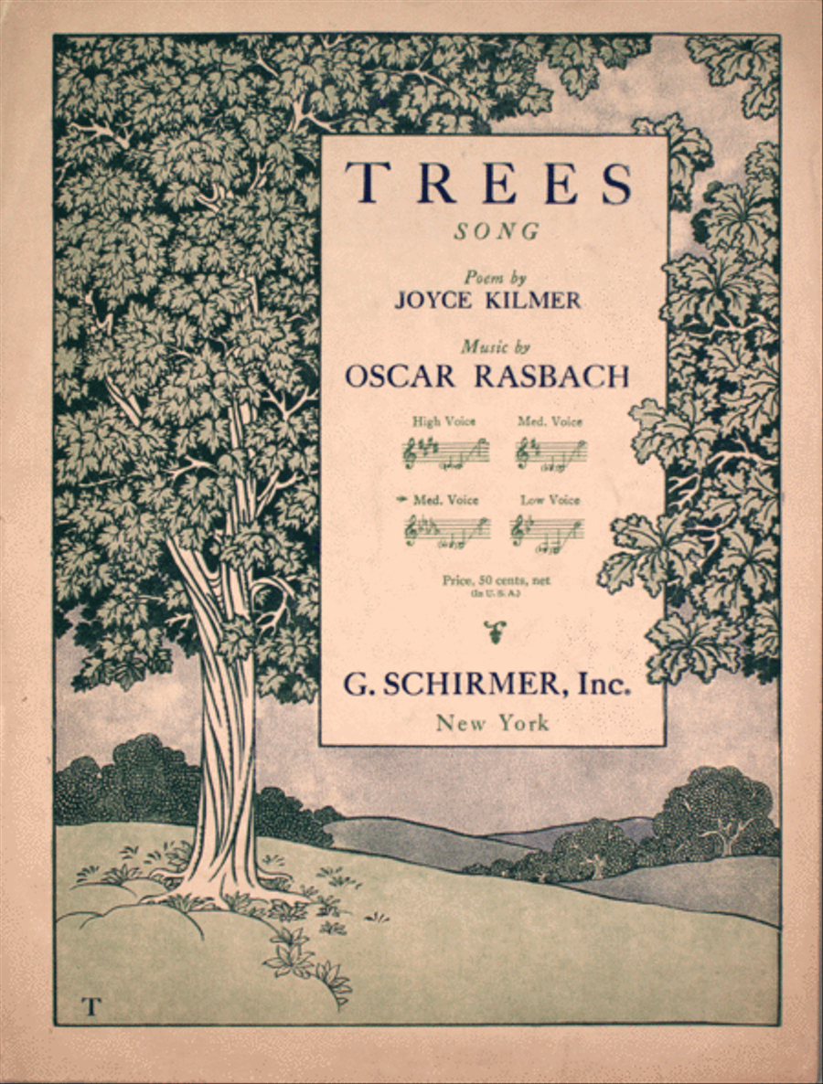 Trees. Song Voice scores gallery preview page 1