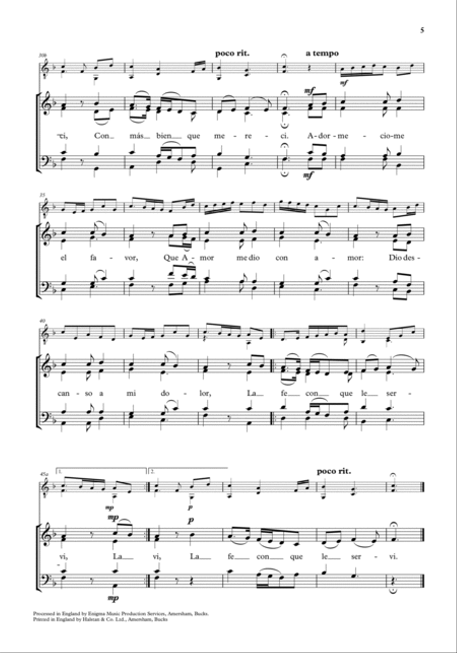 Con amores, la mi madre 4-Part scores gallery preview page 2