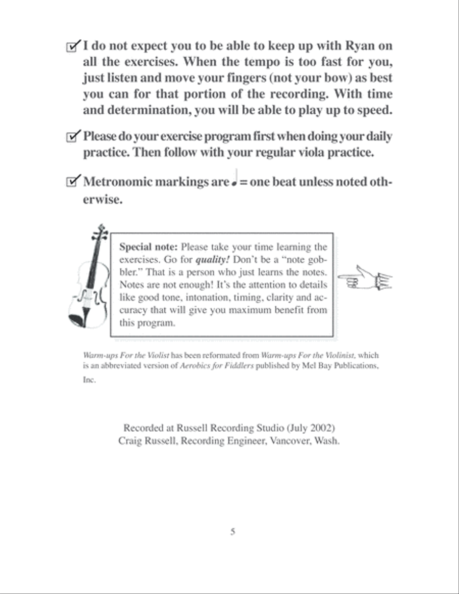Warm-Ups for the Violists Made Easy Viola scores gallery preview page 6