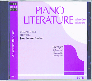 Book cover for Piano Literature, Volume 1 & 2 (CD)