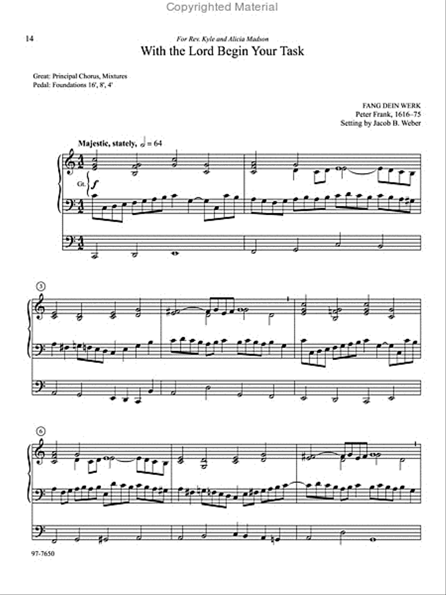 Soli Deo Gloria: Eight Distinctive Chorale Preludes for Every Organist, Set 3 Organ scores gallery preview page 6