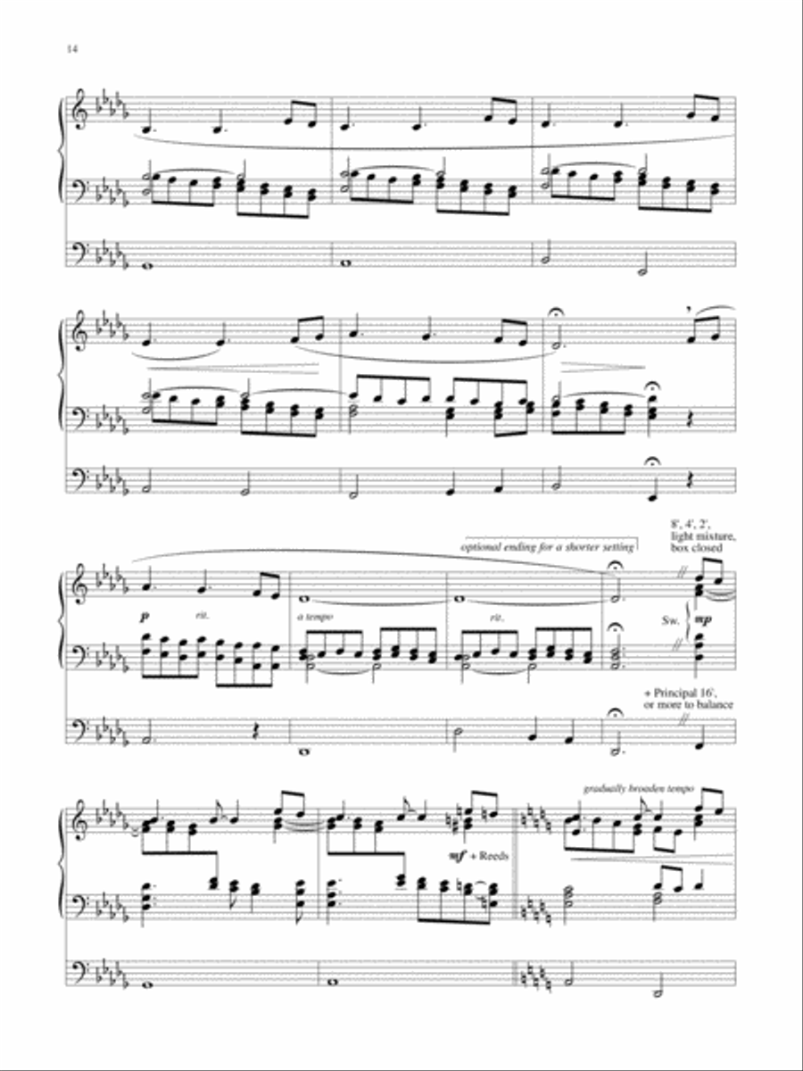 Wondrous Birth Seven Hymn Settings for Organ Organ Solo scores gallery preview page 15