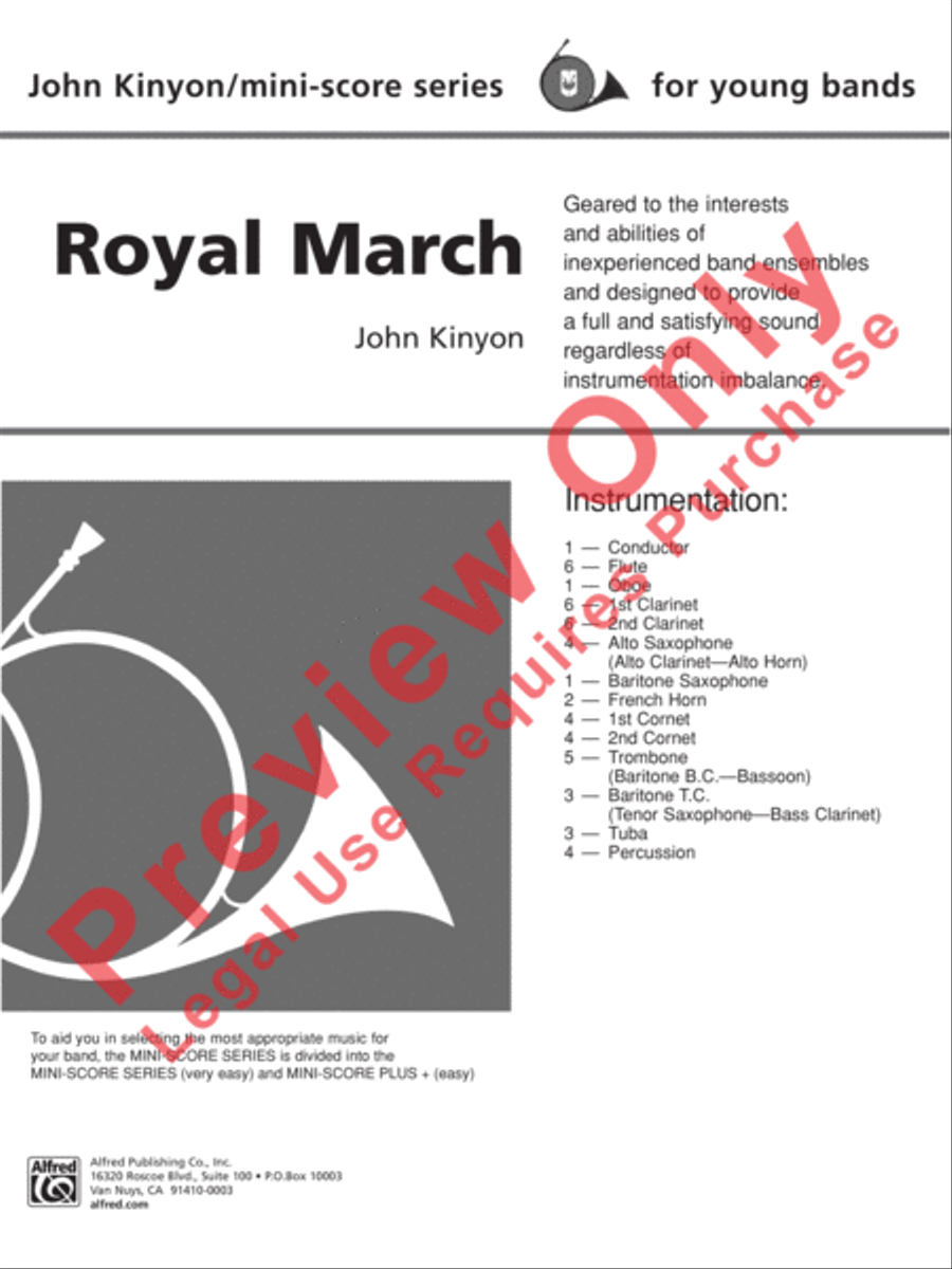 Royal March Concert Band scores gallery preview page 2