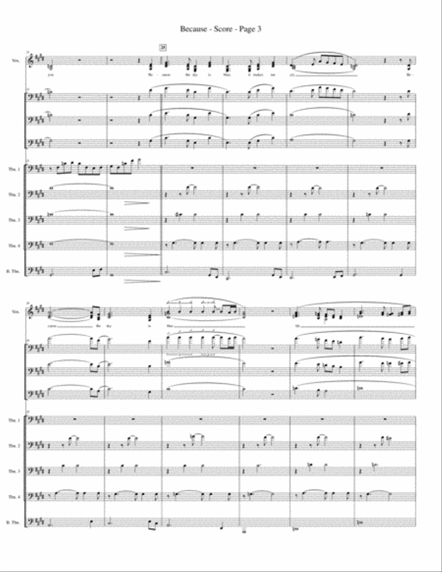 Because Small Ensemble scores gallery preview page 5