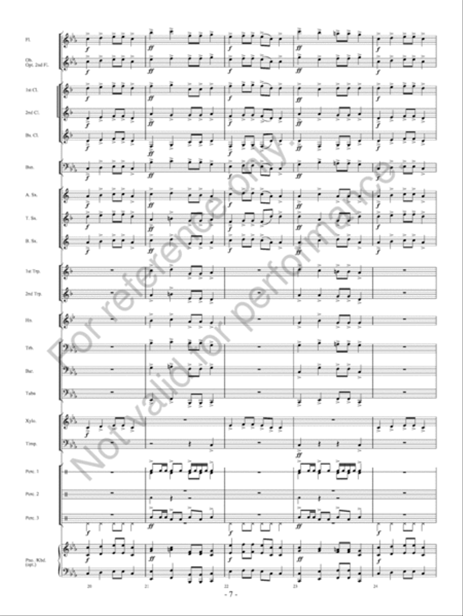 Red Earth Dances Concert Band scores gallery preview page 8