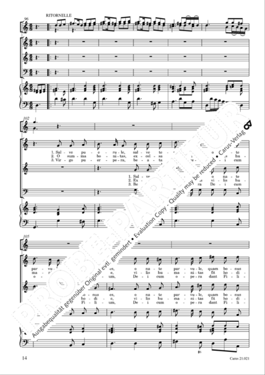 Canticum in nativitatem Domini Choir scores gallery preview page 15