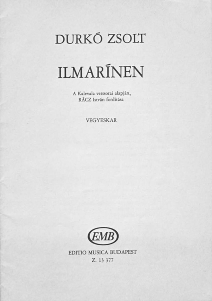 Ilmarinen to words from Kalevela