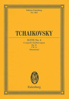 Book cover for Suite No. 4 in G Major, Op. 61, CW 31