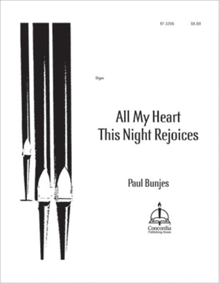 Book cover for All My Heart This Night Rejoices (Hammerschmidt)